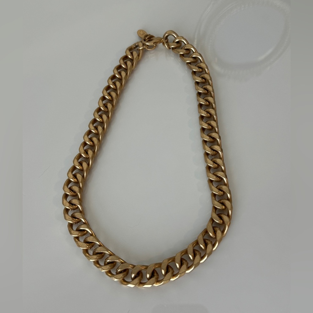 Chunky Gold Chain Necklace Zara